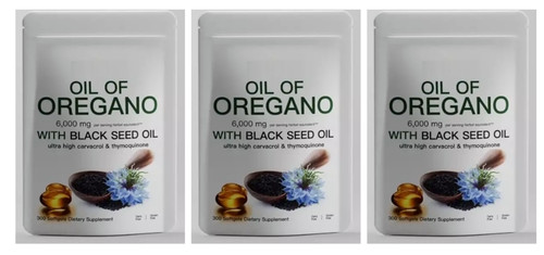 Oregano oil 6000mg - oil, 3x300gels
