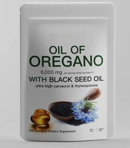 Oregano oil 6000mg 300gels - oregano,