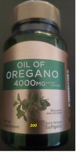 Oregano oil 4000mg - oregano, 200caps